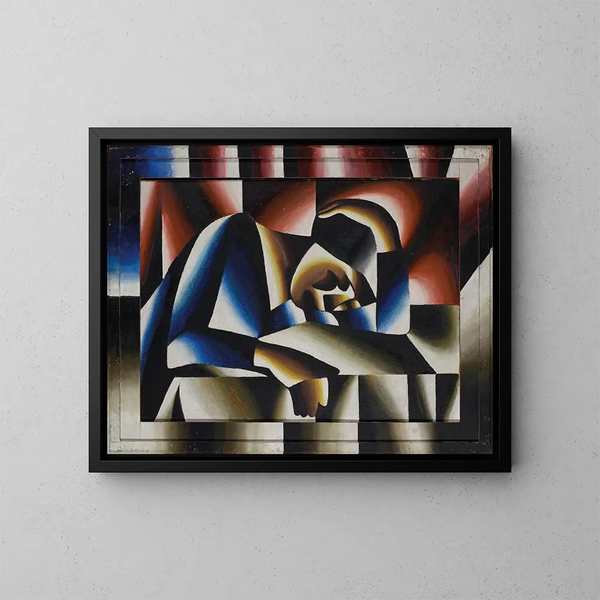 Mujer dormida - Arthur Segal — cuadro enmarcado en la pared