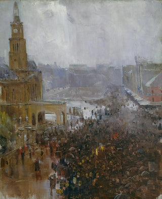 Arthur Streeton - Firemans funeral George Street.webp