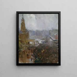 Arthur Streeton - Firemans funeral George Street.webp