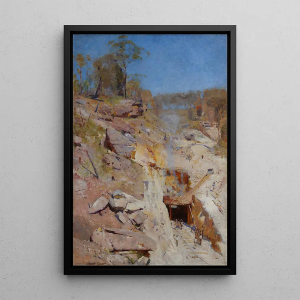 Reproducción del cuadro Fuegos encendidos - Arthur Streeton