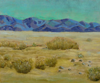 Arthur Wesley Dow - Desert Scene with Mountains.webp