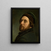 Male portrait - Artur Grottger — framed artwork on a wall