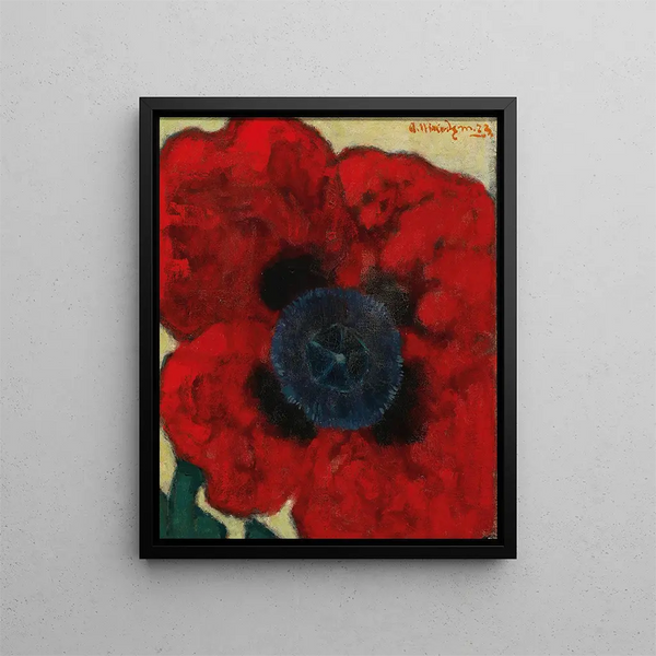 Flor de amapola Mohnblume - Artur Nikodem — cuadro enmarcado en la pared