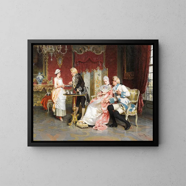 Afternoon Tea - Arturo Ricci — framed artwork on a wall