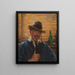 Autorretrato - Arvid Frederick Nyholm — cuadro enmarcado en la pared