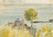 Paisaje mediterráneo con dos ovejas - Ary Ernest Renan — vista de la obra
