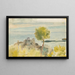 Paisaje mediterráneo con dos ovejas - Ary Ernest Renan — cuadro enmarcado en la pared