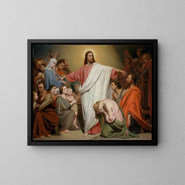 Cristo Redentor - Ary Scheffer — cuadro enmarcado en la pared