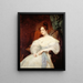 retrato presunto de la princesa Louise d'Orléans - Ary Scheffer — cuadro enmarcado en la pared