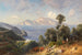 Italian Coastal Landscape Painting with View of Capri - Ascan Lutteroth — artwork view