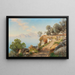 Vista de Capri - Ascan Lutteroth — cuadro enmarcado en la pared