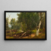 Forest scene in the Catskills - Asher Brown Durand — framed artwork on a wall