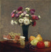 de Asters y frutas sobre una mesa - Henri Fantin-Latour — vista de la obra