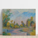 Reproduction of the painting of Riverside by Pierre-Auguste Renoir