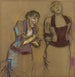 At the Café-Concert Two Singers - Edgar Degas — artwork view
