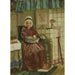 Reproduction of the painting Old woman near the fireplace - August Allebé