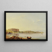 View of Pula with the Roman Arena, Istria - August Anton Tischbein — framed artwork on a wall