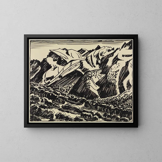 August Babberger - Berglandschaft im Bergell.webp