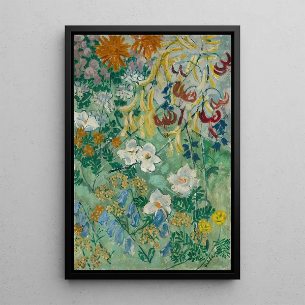 Flores - August Babberger — cuadro enmarcado en la pared