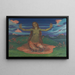 Woman on Meadow Awakening - August Babberger — framed artwork on a wall