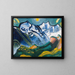 Mountain landscape with Scheerhorn - August Babberger — framed artwork on a wall