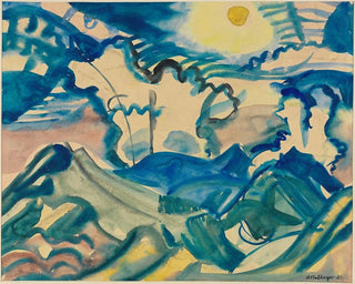 August Babberger - Landschaft am Klausenpass Nachmittag.webp