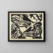 Two couples in nature, plate I - August Babberger — framed artwork on a wall