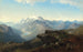 Mountain Landscape Painting - August Becker — artwork view