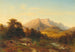 Vista del Untersberg al atardecer - August Becker — vista de la obra