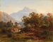 Región en Tirol del Sur, paisaje con luz matutina - August Behrendsen — vista de la obra