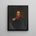 Peter Eugen von Kachthaler como capitán del regimiento de granaderos - August Boötz — cuadro enmarcado en la pared