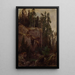 Estudio de paisaje con precipicio - August Cappelen — cuadro enmarcado en la pared