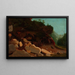 Study of nature with rocks - August Cappelen — framed artwork on a wall