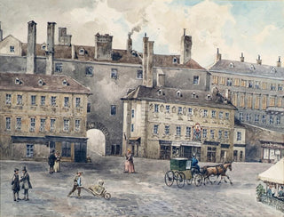 La place Albertina avec la maison Andreas Hofer à Vienne - August Gerasch — artwork view