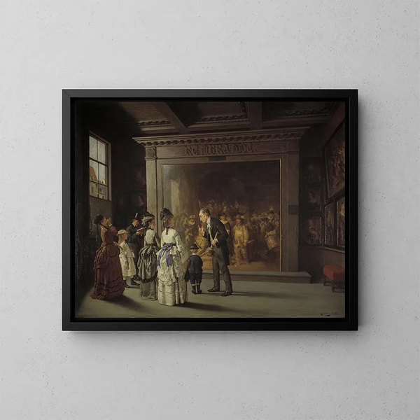 Escalier - August Jernberg — cuadro enmarcado en la pared