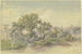 a vast Italian mountain landscape with Olevano - August Lucas — artwork view