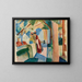 En el cementerio de Thoune - August Macke — cuadro enmarcado en la pared