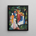 Cuatro chicas - August Macke — cuadro enmarcado en la pared