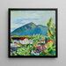 Spring Landscape at Tegernsee - August Macke — framed artwork on a wall