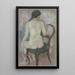 Nu sobre silla - August Macke — cuadro enmarcado en la pared