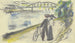 Sentier au Rhin - August Macke — artwork view
