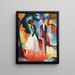 Las personas junto al lago azul - August Macke — cuadro enmarcado en la pared