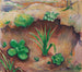 Pequeñas plantas en el bosque - August Macke — vista de la obra