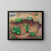 Pequeñas plantas en el bosque - August Macke — cuadro enmarcado en la pared