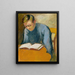 Retrato de Helmuth Macke - August Macke — cuadro enmarcado en la pared