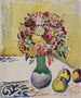 Nature morte aux fleurs et aux trois pommes - August Macke — artwork view