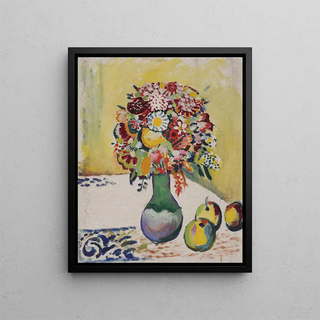 August Macke - Still Life with Flowers and Three Apples.webp