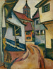 Rue avec église à Kandern - August Macke — artwork view