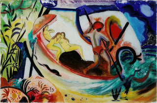 August Macke - Three Girls in a Barque.webp
