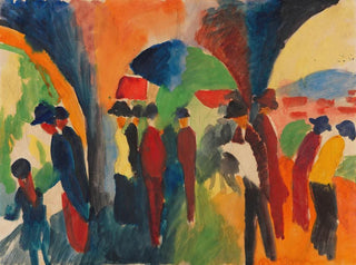 August Macke - Unter den Lauben von Thun Ein Spaziergngermotiv.webp